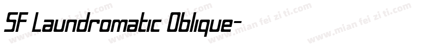 SF Laundromatic Oblique字体转换
